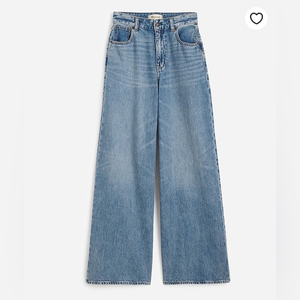 Madewell Light Blue Wide Leg Baggy Jeans
